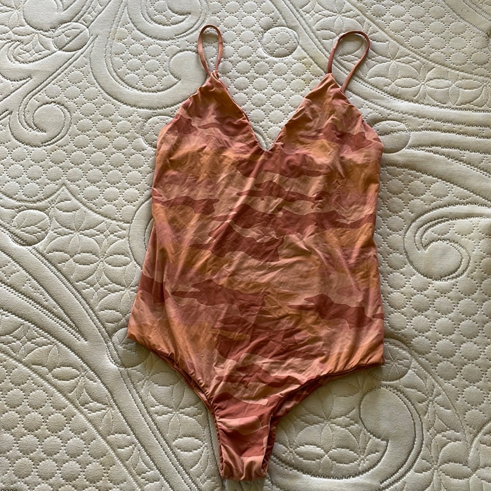 Pink Camouflage Mai Underwear One-Piece